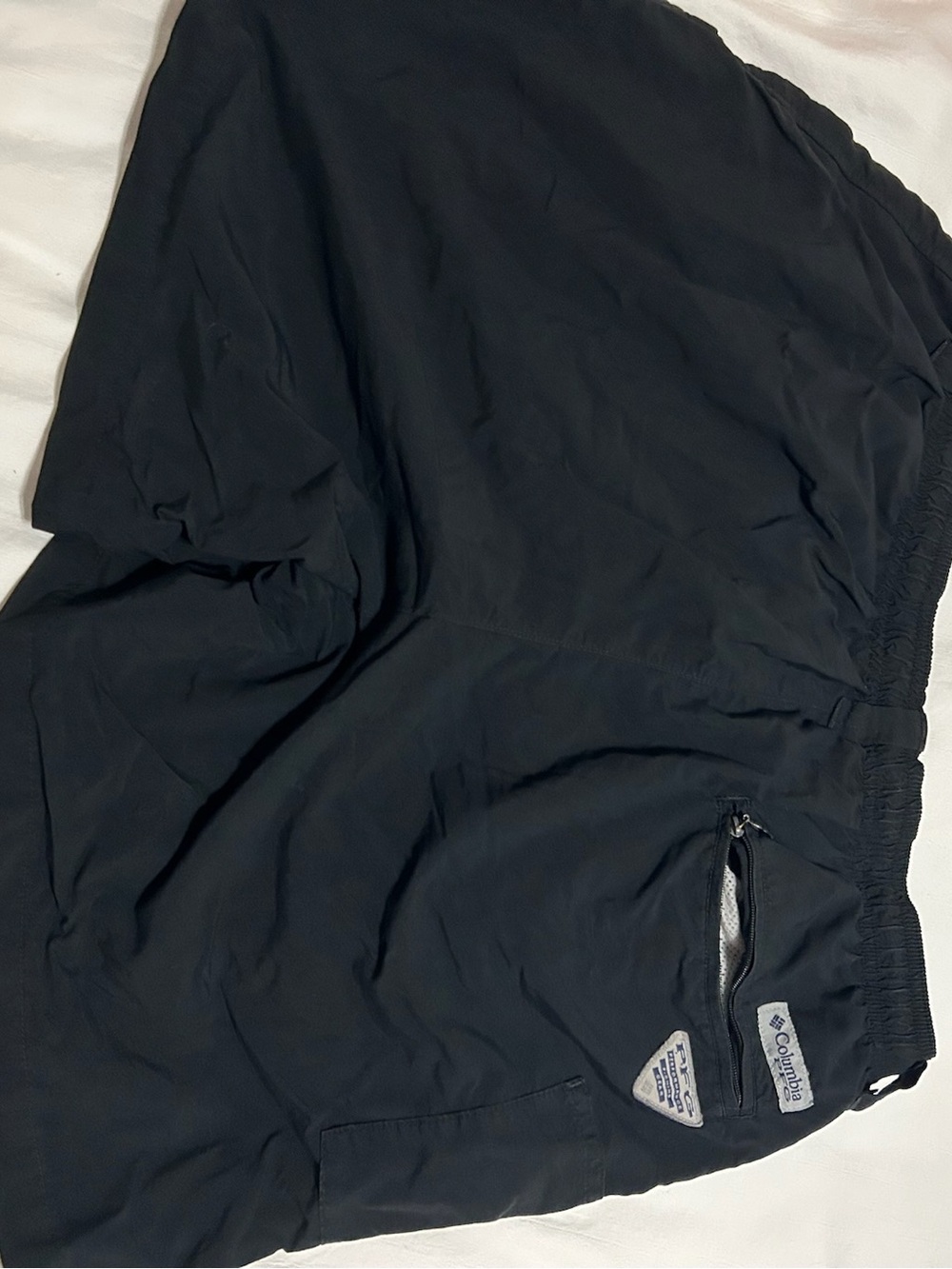 Columbia Men's Black Athletic Shorts with Zip Pocket